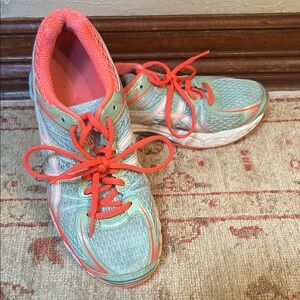 Asics athletic shoes.